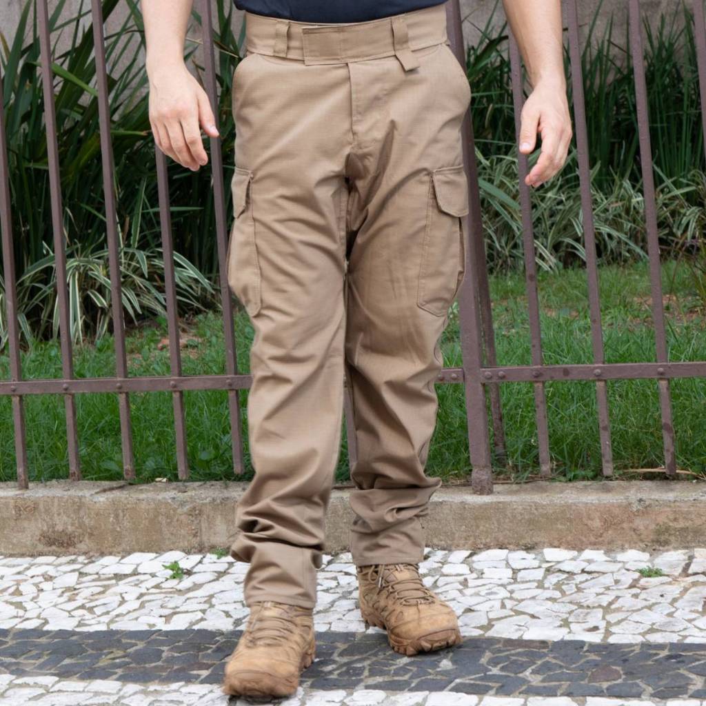 Calça Tática Bushcraft Sobrevivencialismo Mato Trilha Respirável Cargo reforçada confortável