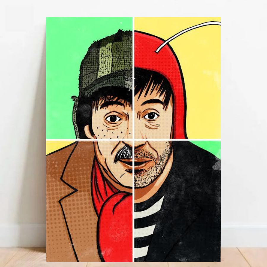 Quadro Placa Decorativa Chaves Chapolin Colorado desenho geek quadro com moldura 01