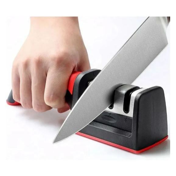 Detalhes do Kit 10 Afiador e Amolador de Facas e Tesouras 3 Tipos Pedras
