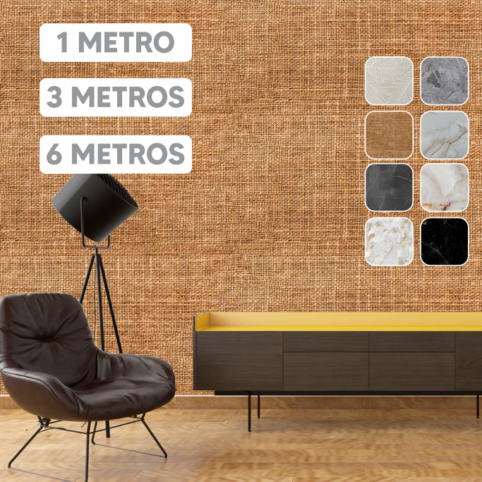 Papel de Parede Adesivo Linho Vinílico Autoadesivo Decoração Casa Sala Quarto