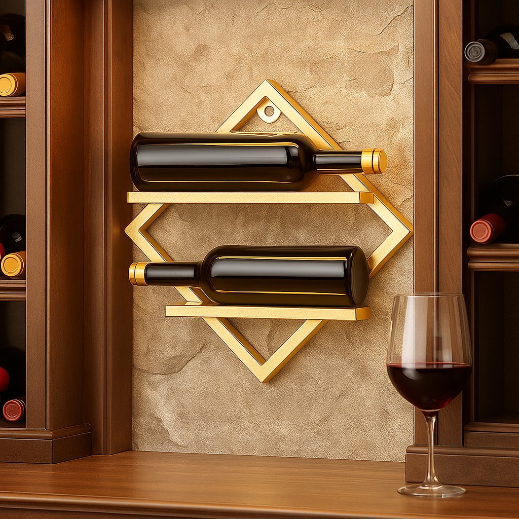Suporte Vinho Parede Dourado: Onde Comprar | BuscaProdutos