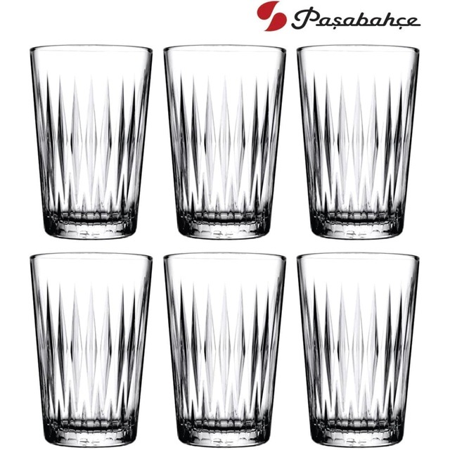 Conjunto 6 Copos Whisky Long Drink Luzia Pasabahce 350ml Vidro Transparente em Oferta na Shopee