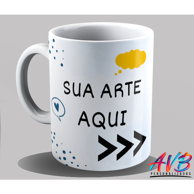 Kit Caneca Personalizada Com Sua Foto Arte Frase Ou Logo - Criamos para você