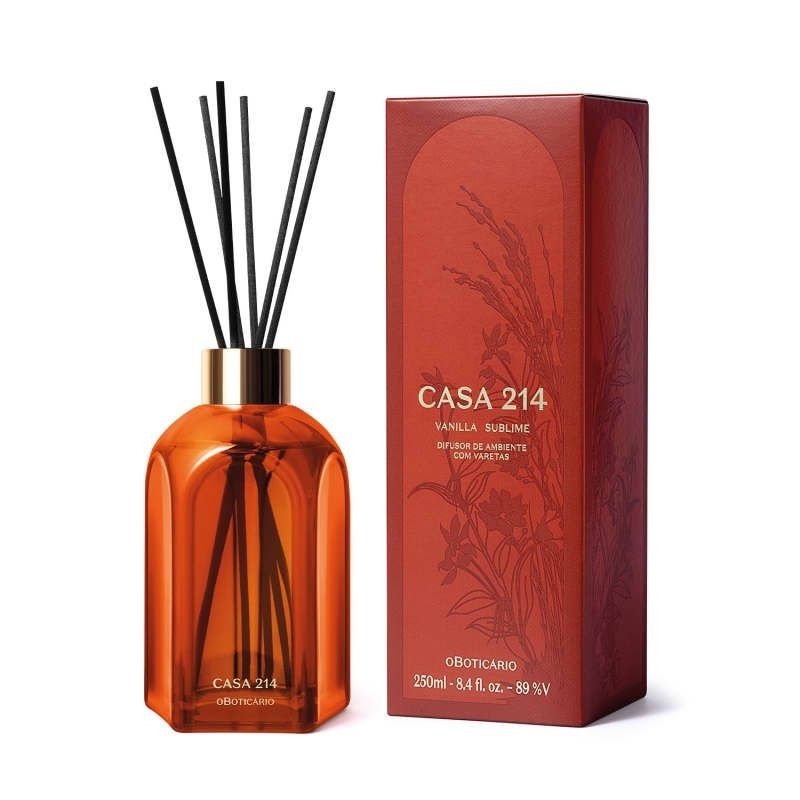 Aromatizador Difusor de Ambiente com Varetas Casa 214 Vanilla Sublime 250ml em Oferta na Shopee