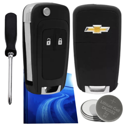Chave Canivete Chevrolet GM Onix Cruze Prisma Montana Spin Tracker S10 + Bateria + Chave Phillips