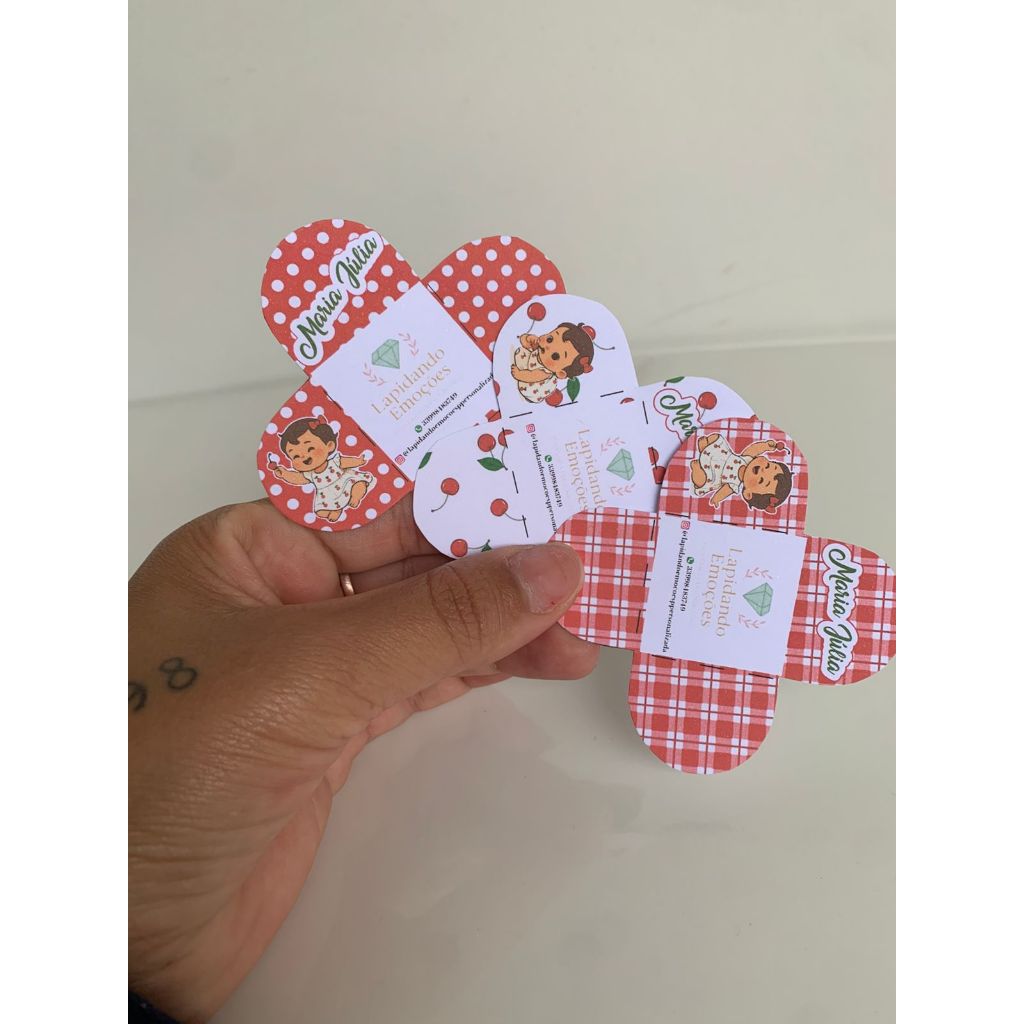 Forminha de doce brigadeiro - personalizada  CEREJINHA - aniversario - chá de bebê - casamentos