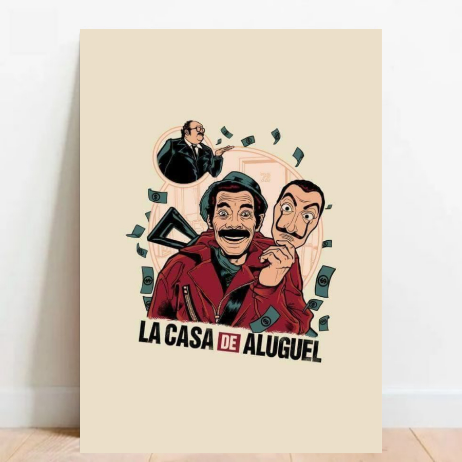 Quadro Placa Decorativa Chaves Chapolin Colorado desenho geek quadro com moldura 09