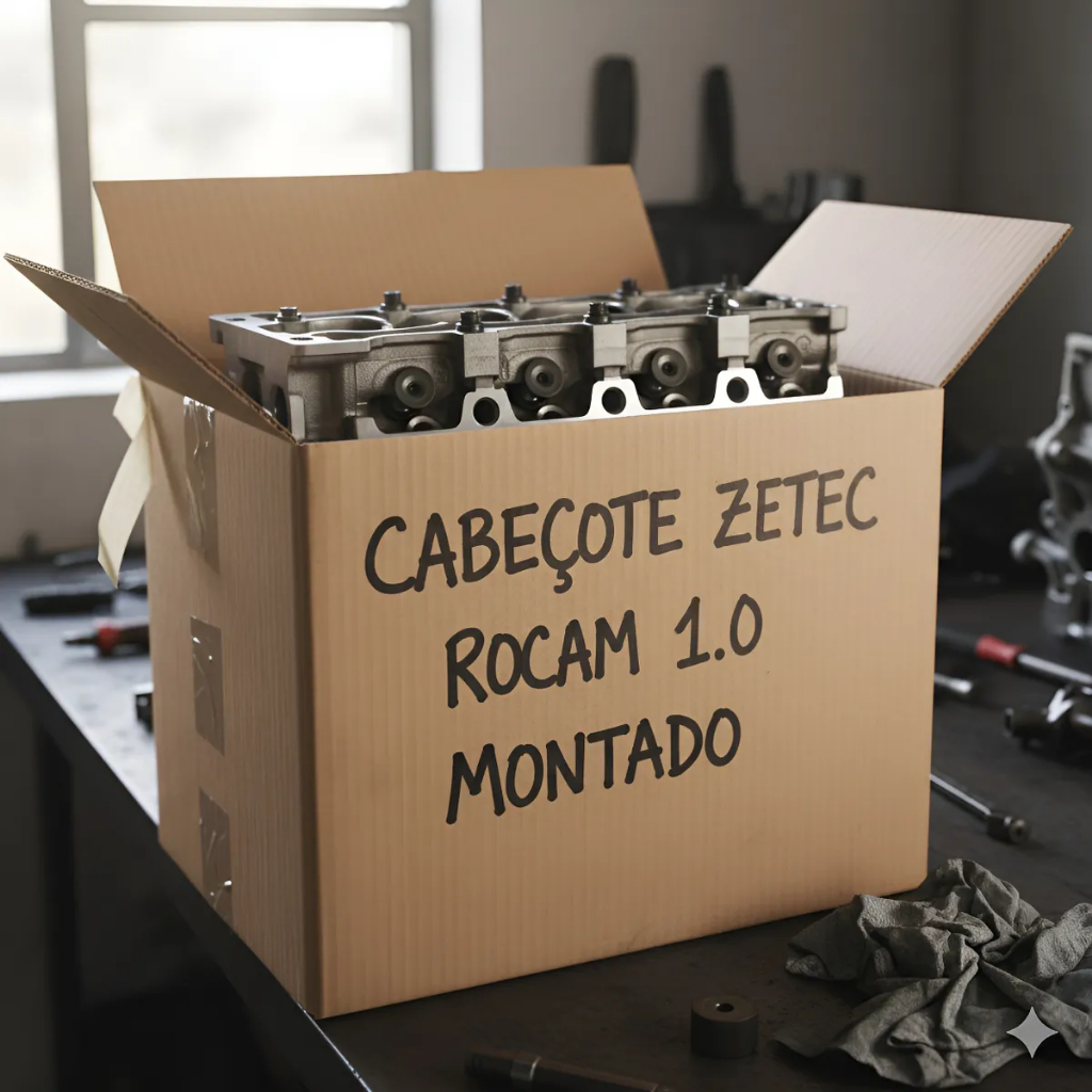 Cabeçote Montado Novo Zetec Rocam 1.0 8v 1999 Até 2013 em Oferta na Shopee