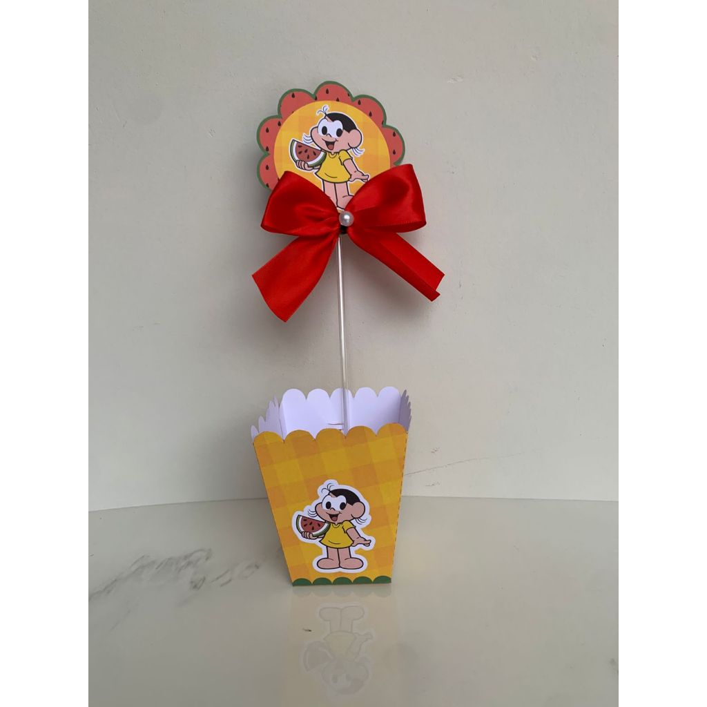 Centro de Mesa Cachepot Personalizado MAGALI  Semi Montado - lembrancinhas - aniversário