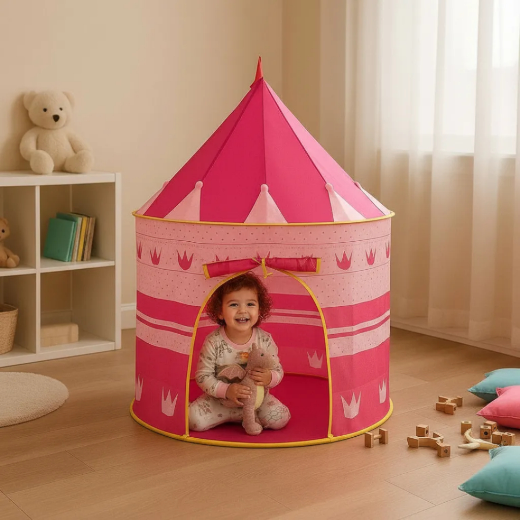 Barraca Infantil Tenda Toca Cabaninha Castelinho Rosa ou Azul