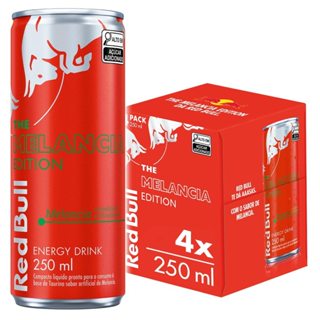 Pack de 4 latas Red Bull Energético, Melancia, 250ml em Oferta na Shopee