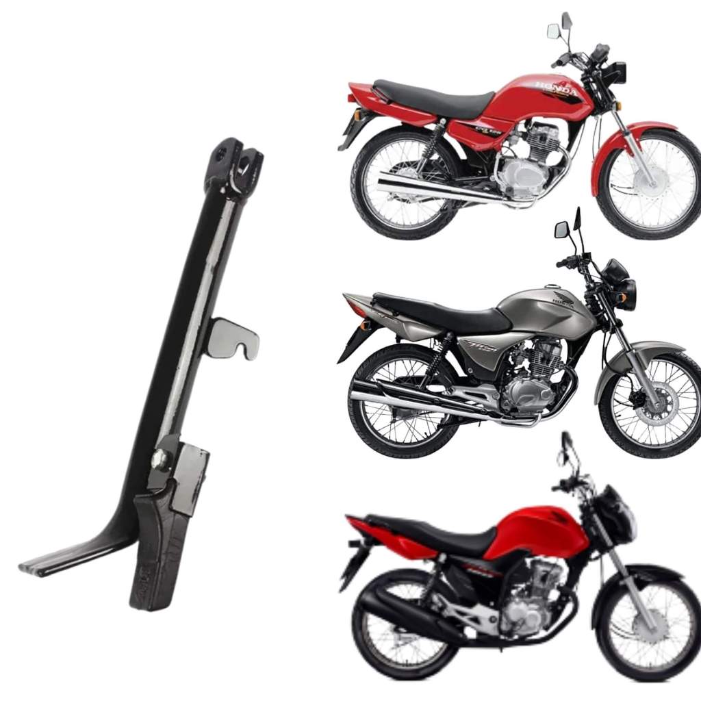 Cavalete Lateral C/ Bor. P/ CG 99/Titan/Fan/CG Start 16 Preto Pro Tork - CA-68HP em Oferta na Shopee