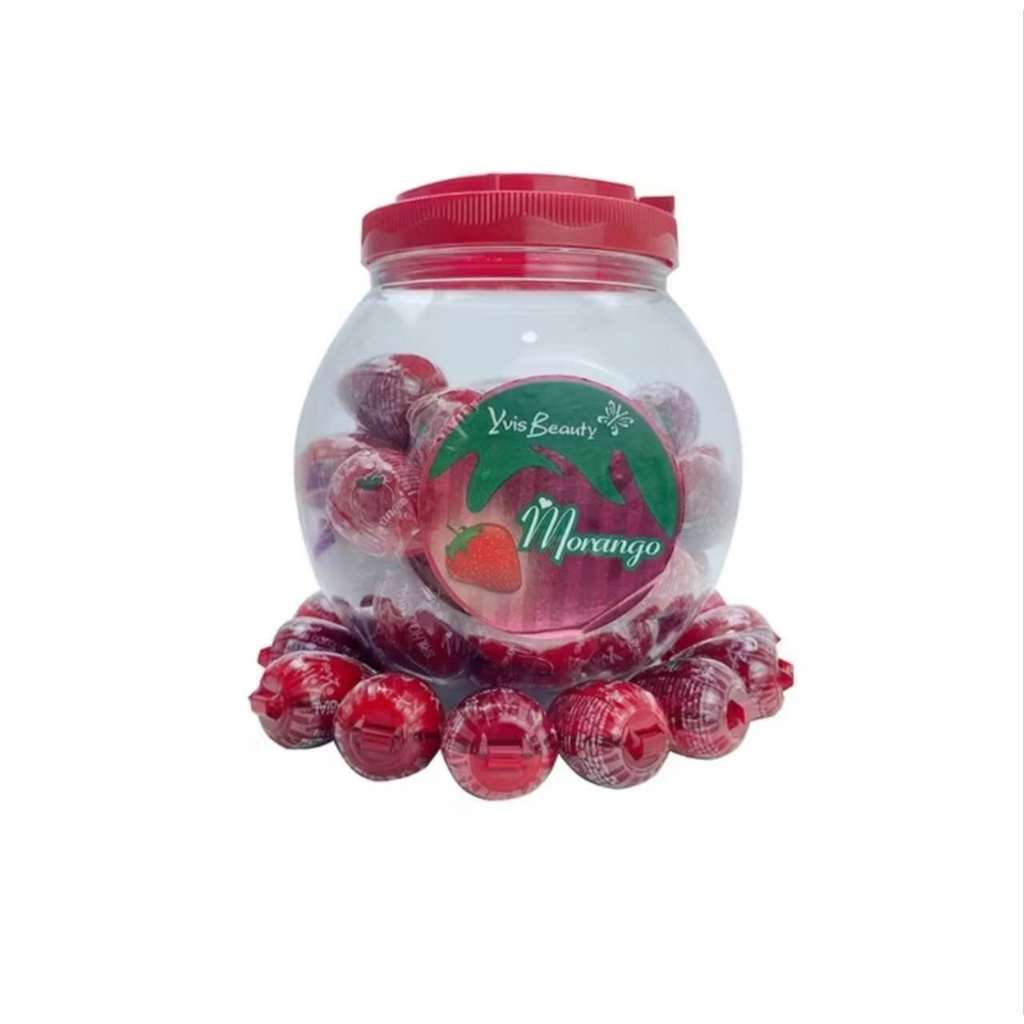 Kit C 10/20/30/50 Brilho Labial Infantil Morango . Cor Moranguinho