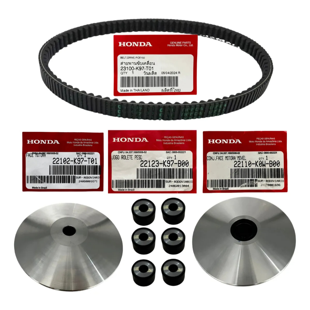 Kit Cvt Embreagem Moto Honda Pcx150 2016 A 2018  Original Honda
