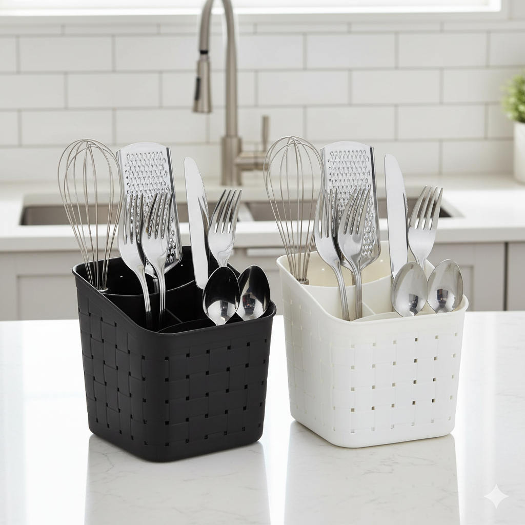 Escorredor De Talheres Organizador Dasplast 4 Compartimentos