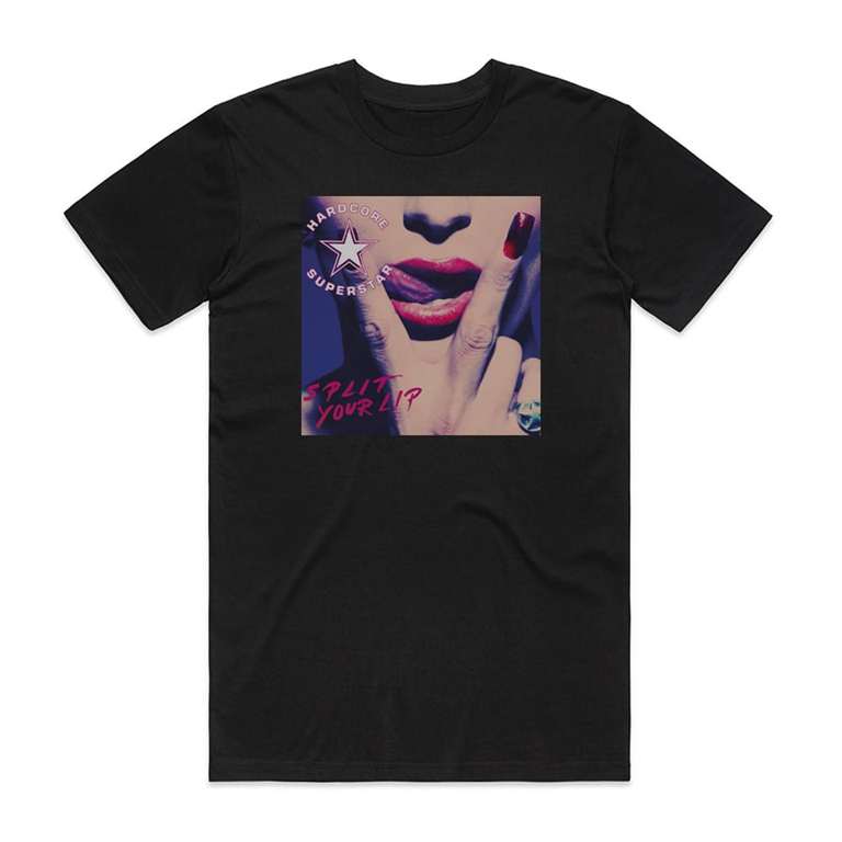 Camiseta Preta Hardcore Superstar Split Your Lip