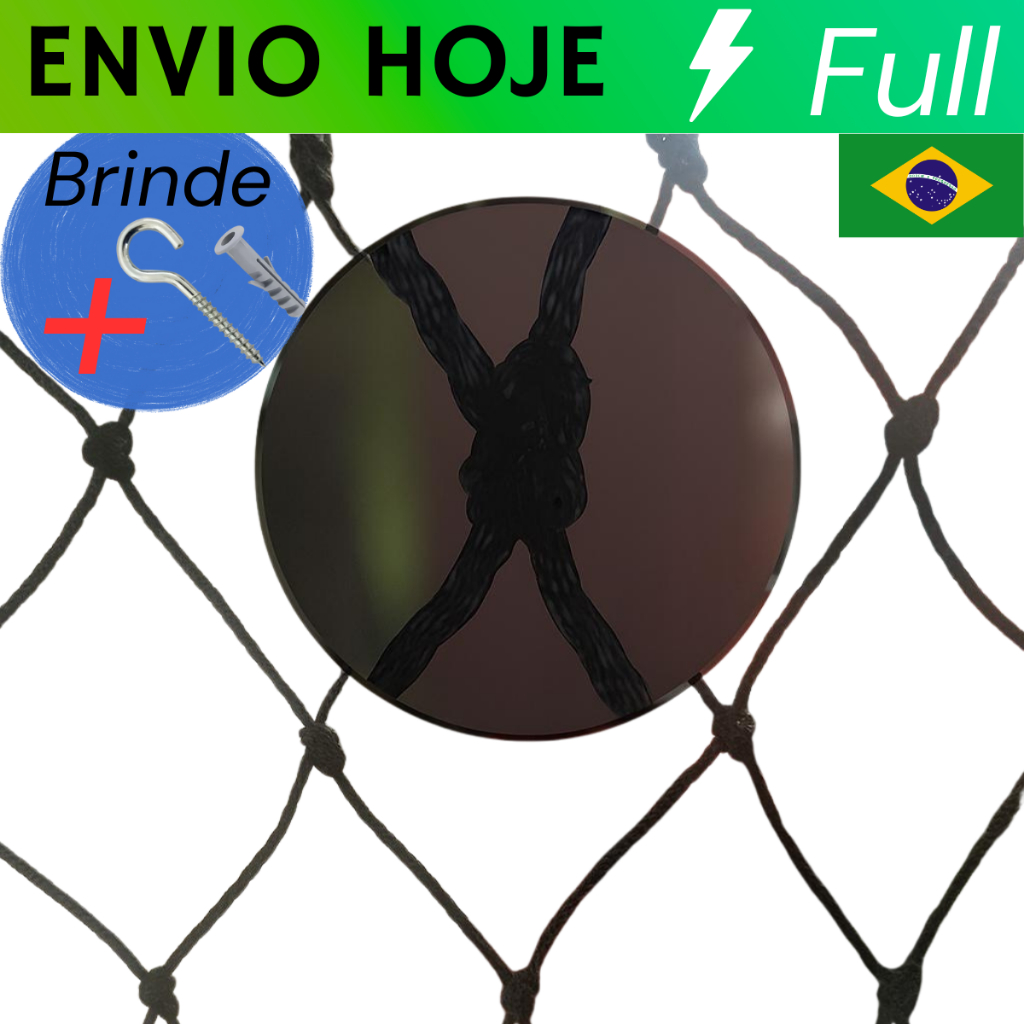 Kit Completo Rede Tela De Proteção m², Para Sacadas, Janelas, Gatos e Crianças, Rede Preta ou Branca em Oferta na Shopee