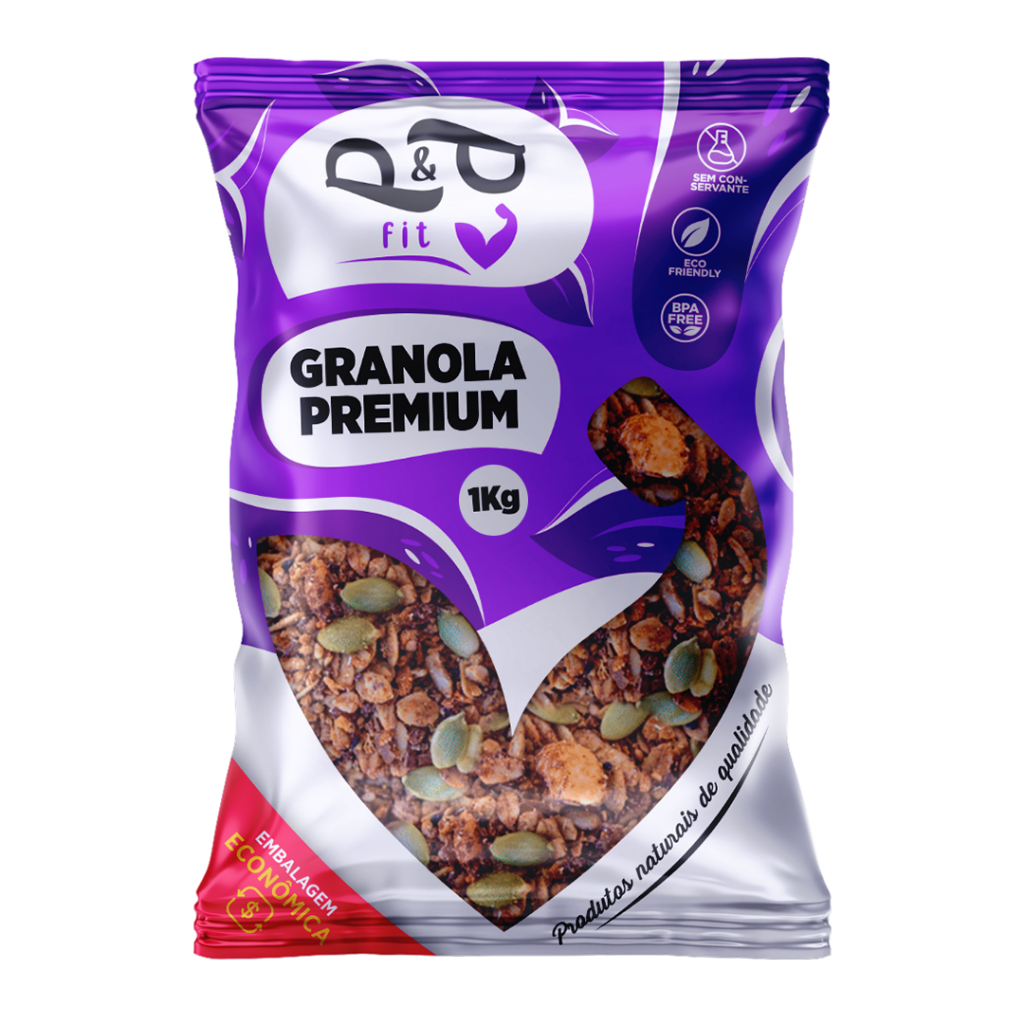 Granola Tropical Premium 1kg - Castanhas Nozes Raspa de Coco Semente de Abóbora e Girassol
