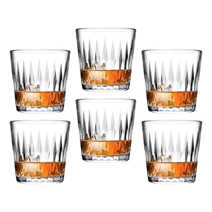 Kit 6 Copos Whisky Baixo Luzia 300ml Vidro Pasabahce Drink Bar Elegante em Oferta na Shopee