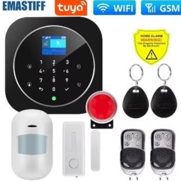 sistema de alarme, segurança remoto, sensor de presença, sirene bateria interna 4G wi-fi tuya alarme segurançinteligente