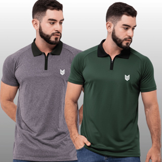Kit 2 Camisa Gola Polo Masculina Camiseta Dry Fit Personal Treiner Academia em Oferta na Shopee