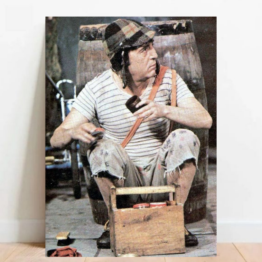 Quadro Placa Decorativa Chaves Chapolin Colorado desenho geek quadro com moldura 013