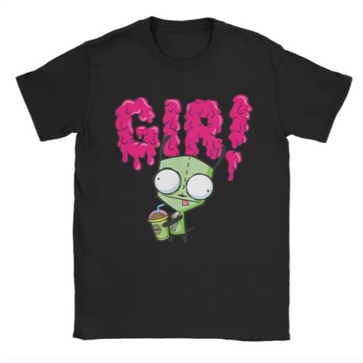 Camiseta Estilo Zim Invader – Moda Geek Alien Espacial Retro Vintage