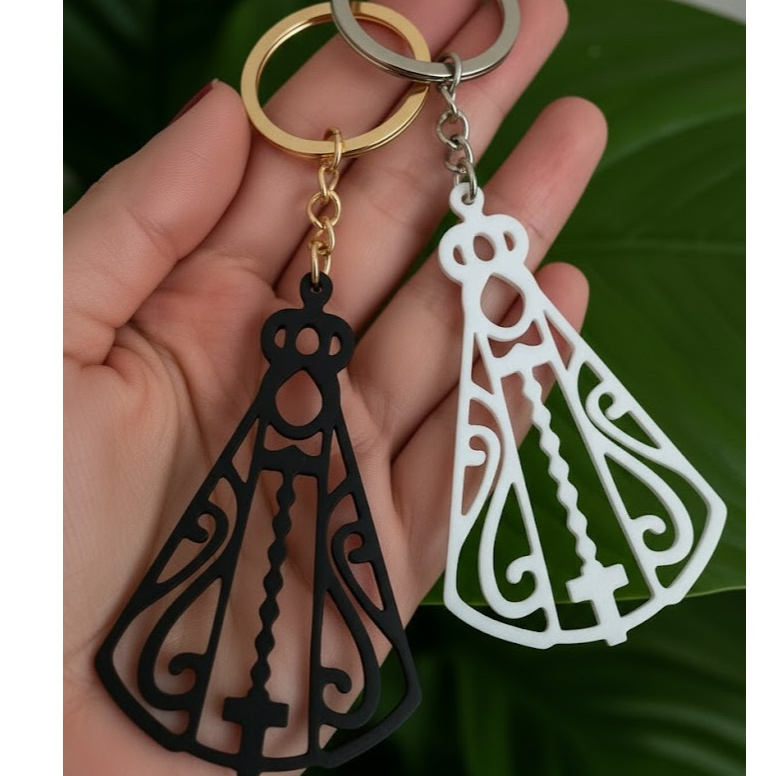 Chaveiro Nossa Senhora Aparecida Religioso Católico Fé Proteção Presente Devocional