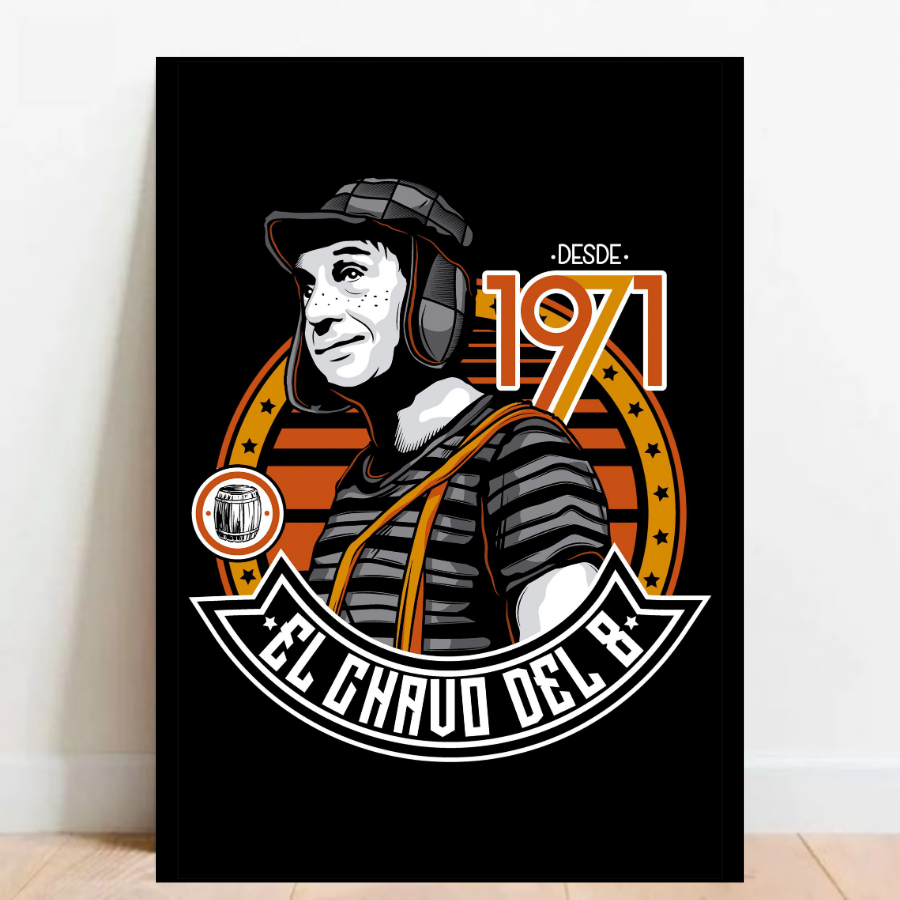 Quadro Placa Decorativa Chaves Chapolin Colorado desenho geek quadro com moldura 015