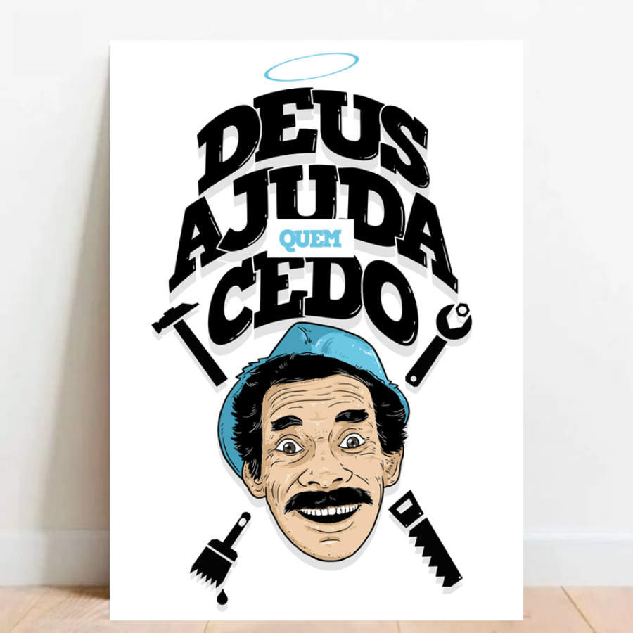 Quadro Placa Decorativa Chaves Chapolin Colorado desenho geek quadro com moldura 016