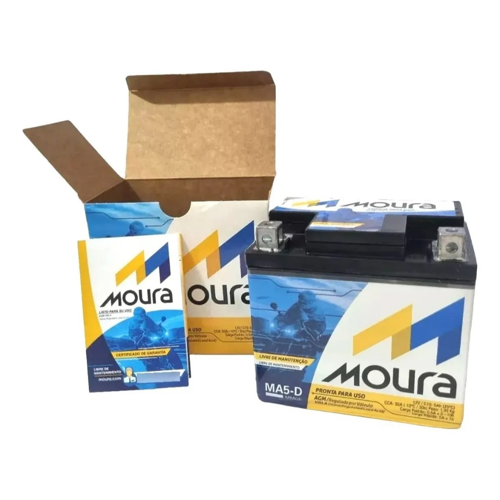 Bateria Ma5d Pcx Titan Cg Fan Biz Bros Fazer 125 Twister em Oferta na Shopee