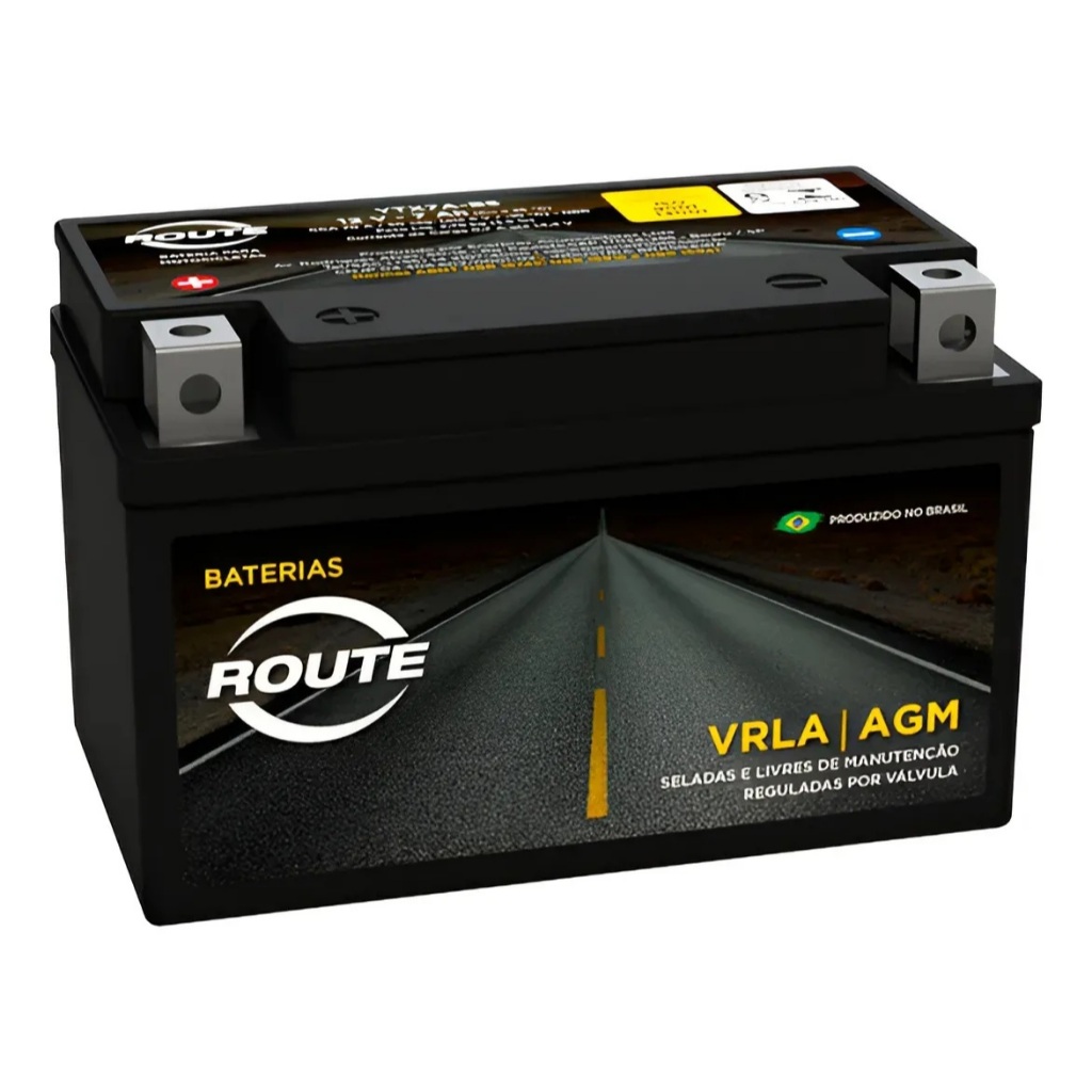 Bateria ytx7abs Route Moto Suzuki Burgman An 125cc hornet Dafra Nh 190 /xlr 125/miragem 150