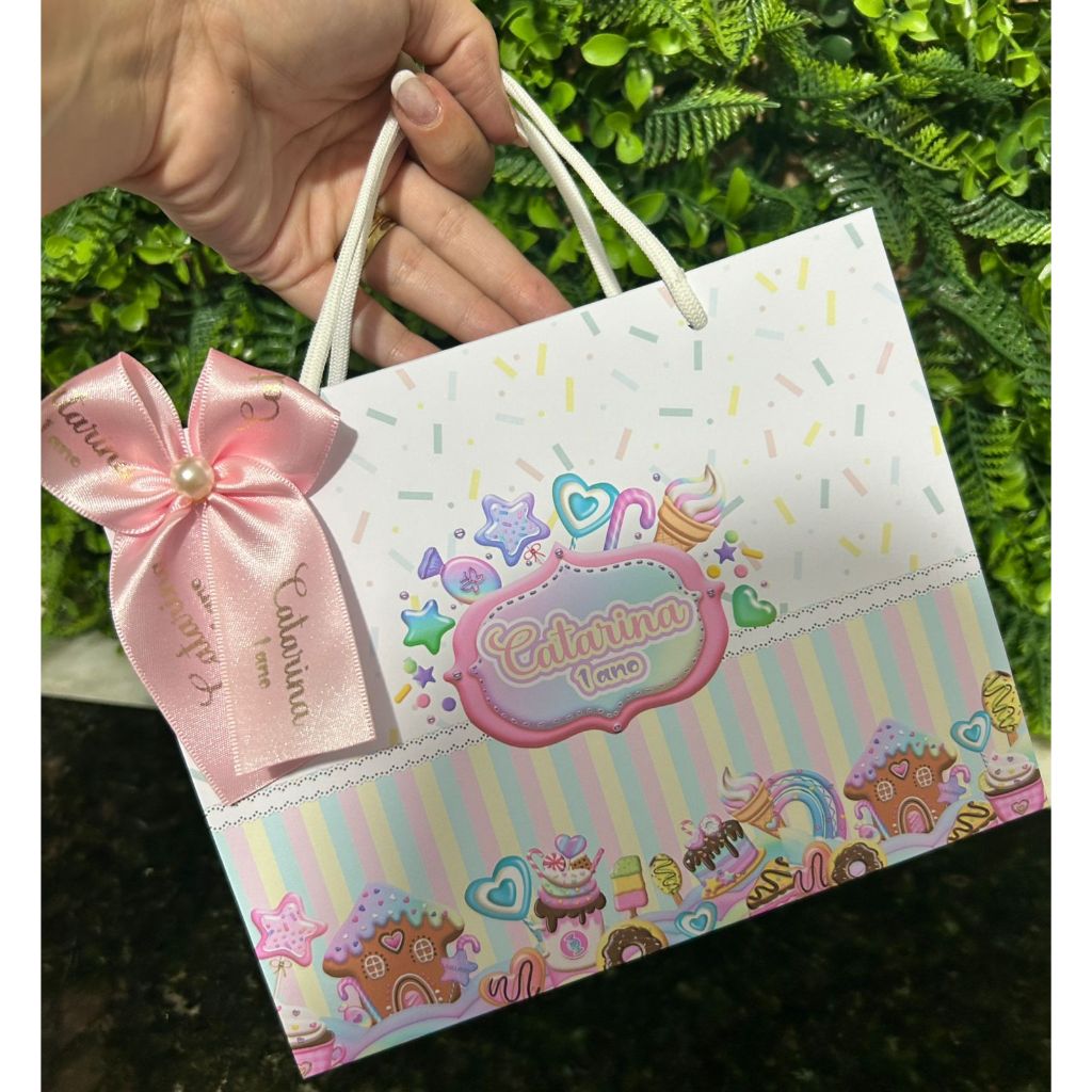 Sacolinha Surpresa Personalizada Confeitaria Loja de Doces | Lembrancinhas | Festa Aniversário | Lancheirinha