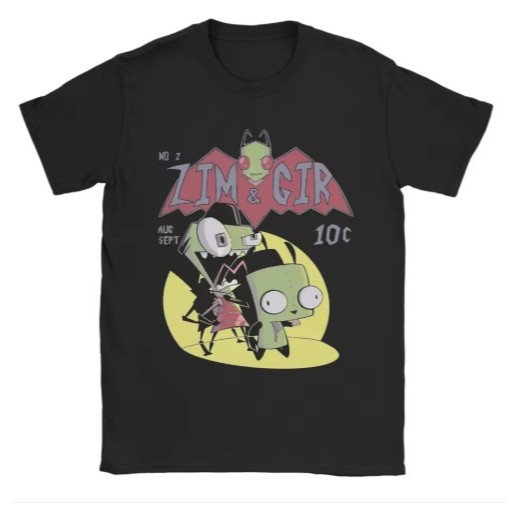 T-Shirt Alien Maluco Zim – Estilo Cartoon para Fãs Retrô