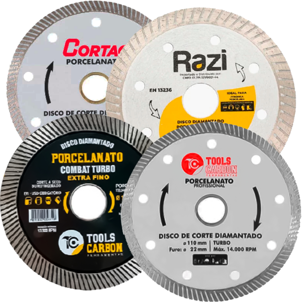 Disco De Corte Diamantado Para Porcelanato Turbo Extra Fino Várias Marcas E Modelos A Escolha em Oferta na Shopee