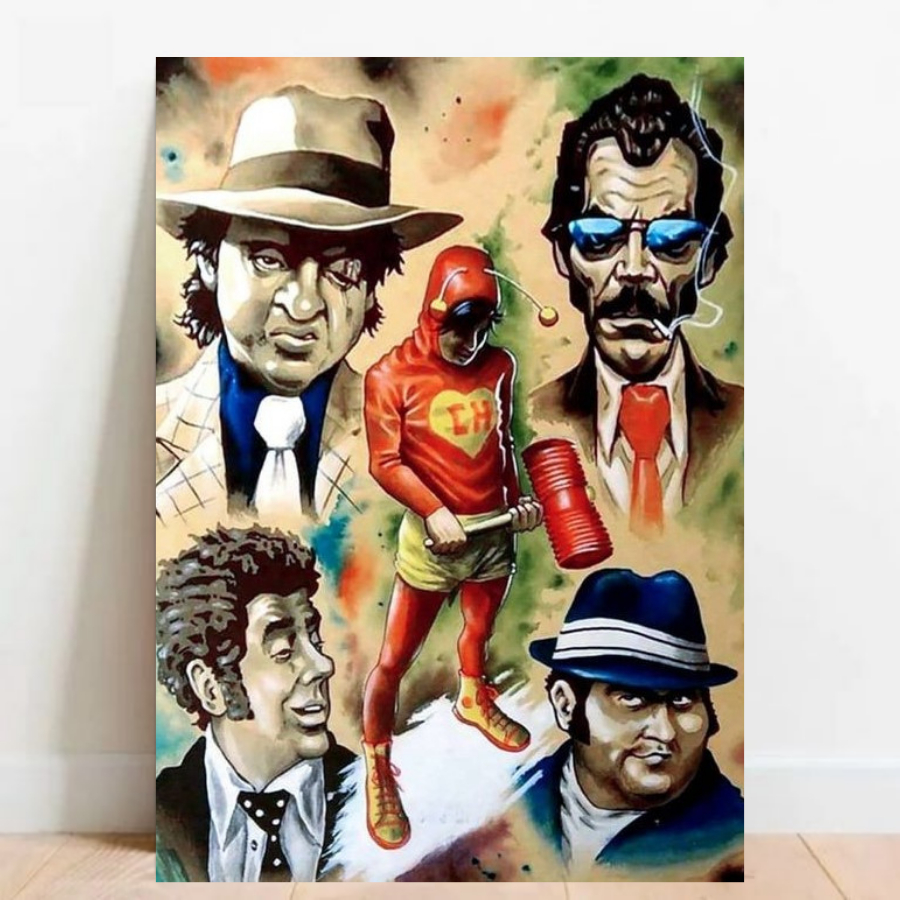 Quadro Placa Decorativa Chaves Chapolin Colorado desenho geek quadro com moldura 022
