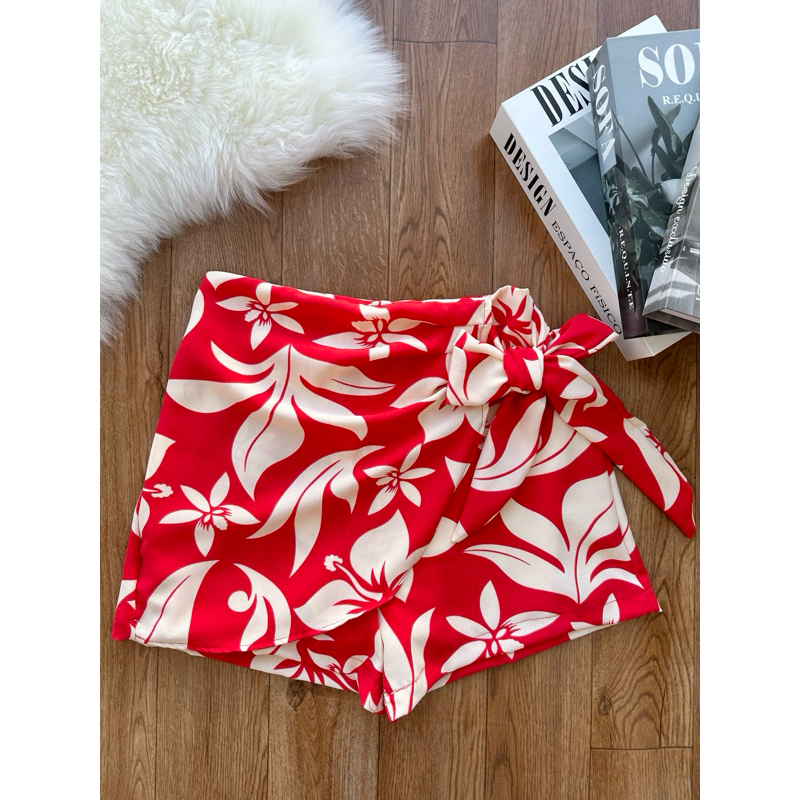 saia com short com forró / estampado /moda feminina em Oferta na Shopee