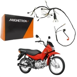 Chicote Fiaçao Principal Completa Honda Pop100 2007 até 2008 Original Magnetron