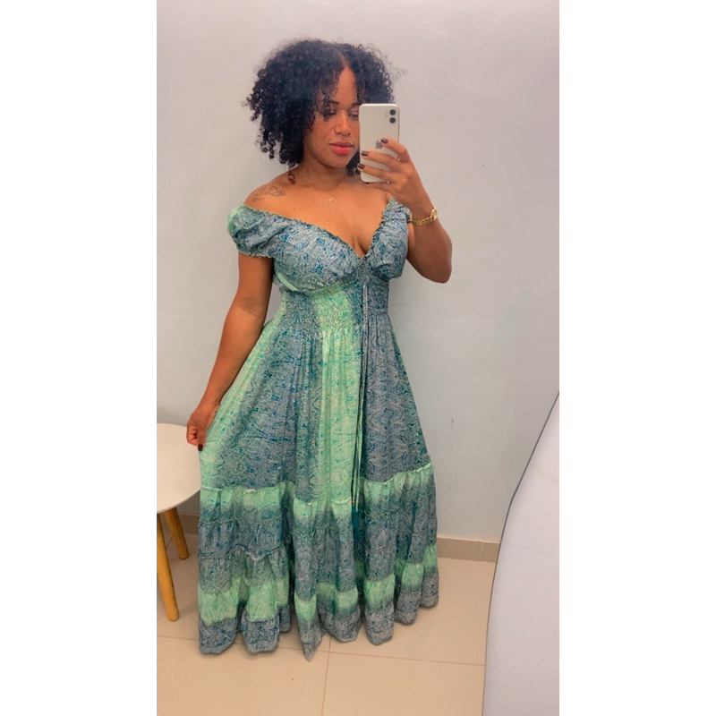 VESTIDO INDIANO LONGO CIGANINHA