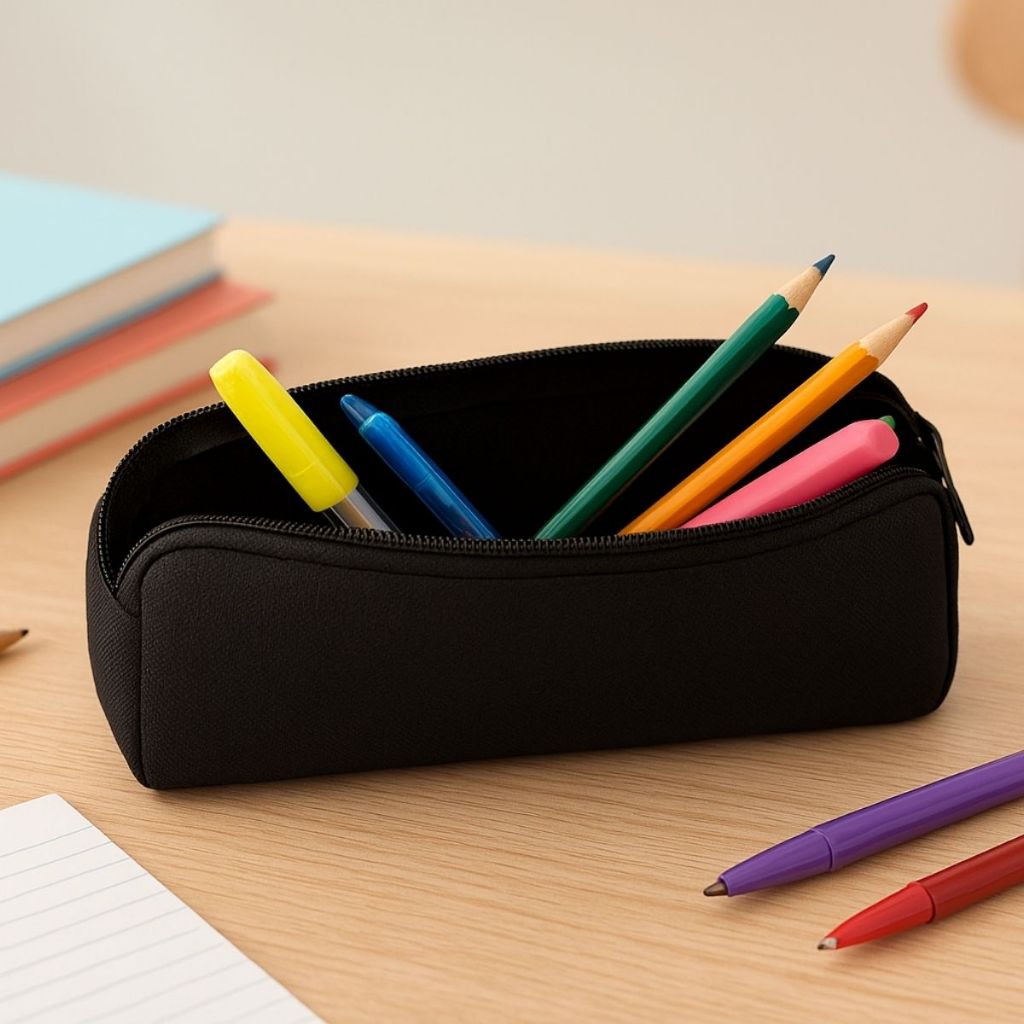 Estojo Escolar Grande Simples Barato Alta Qualidade Tecido Resistente 1 zíper / 2 zíper / 3 zíper