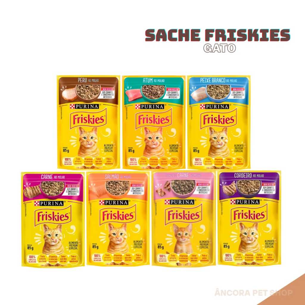 Kit Sachê Friskies Gatos 85g - Escolher em Oferta na Shopee