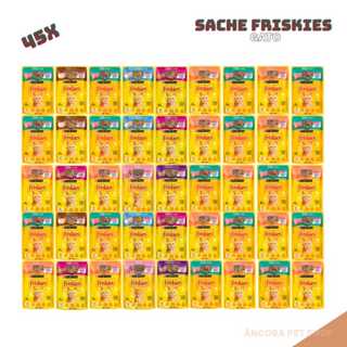 Kit 45 Sachê Friskies Gatos - Sabor Diversos 85g em Oferta na Shopee