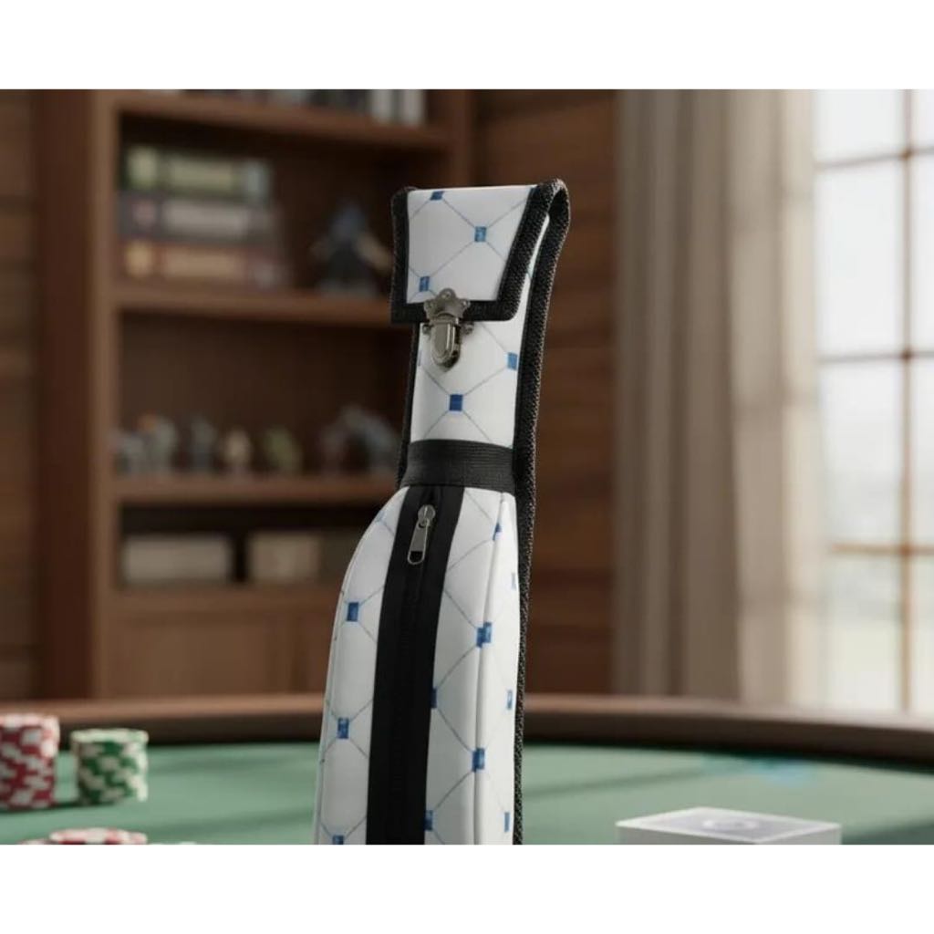 Case tubular para tacos de rosca 3/4 de bilhar sinuca com 2 tubos