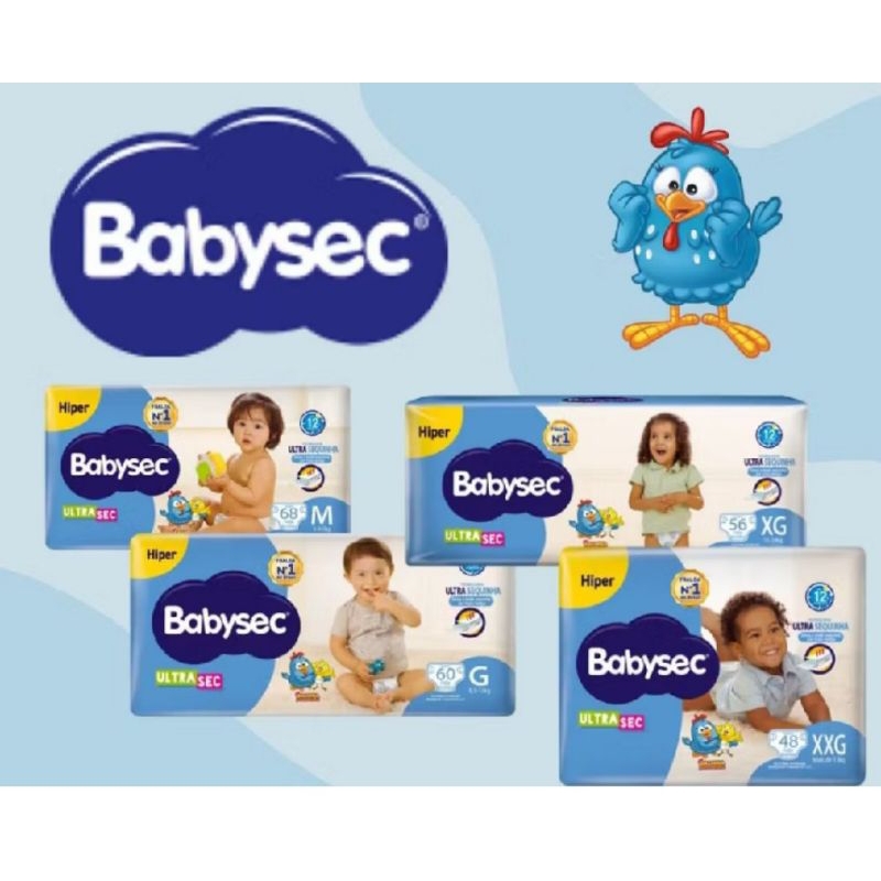 Fralda Babysec Ultra Hiper – Secura Prolongada – Tamanho M a Xxg – Melhor Preço na Shoppe