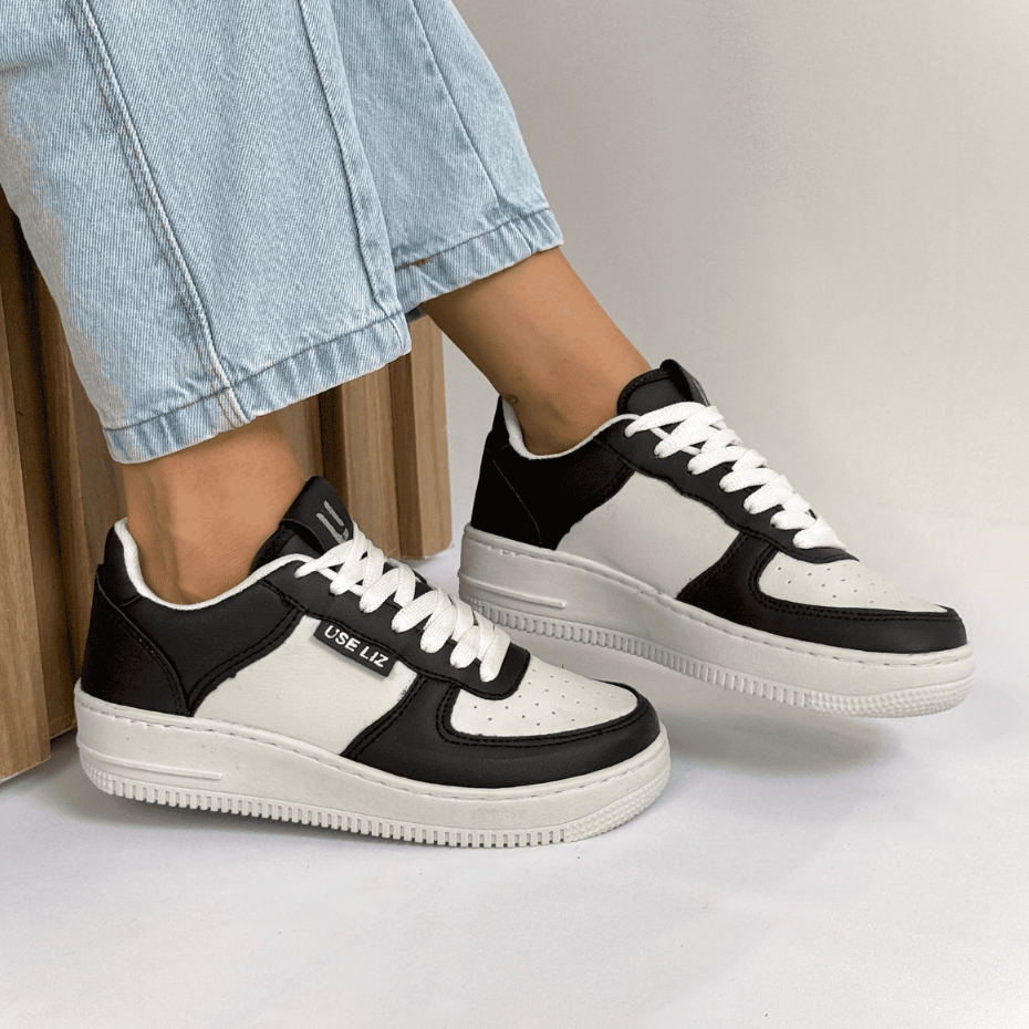 Tênis Casual Feminino Estiloso Moderno Elegante Leve Confortável Resistente Acessível