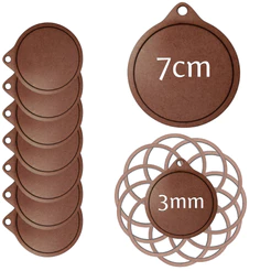 Bastidor Bastidores Redondos 7cm Pingente Colar Chaveiro apliques mdf