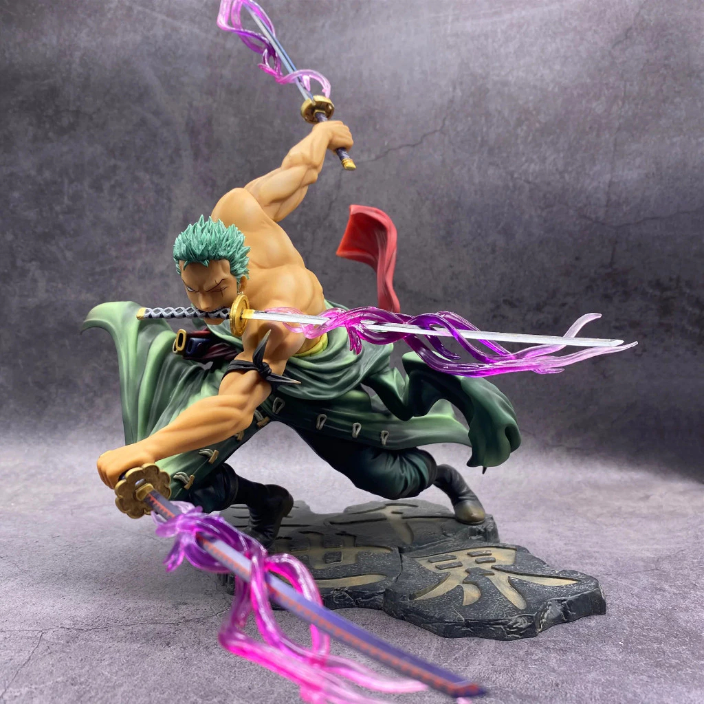One Piece - Zoro Roronoa Boneco/figura de ação Action Figure Miniatura Decoração coleção anime PVC