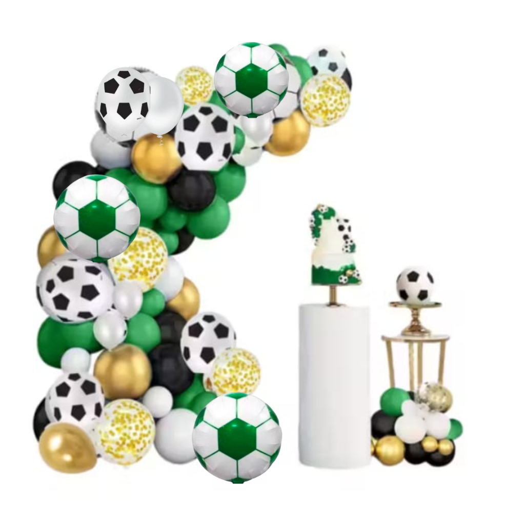 Arco desconstruído futebol para sua festa com 120 balões em Oferta na Shopee