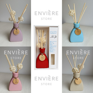 Vaso Difusor de Aromas em Cerâmica com Palitos Aromatizador de Ambiente Decorativo e Elegante em Oferta na Shopee