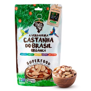 Castanha-do-Pará Orgânica 125g Inteira Premium Crua [COM ATM] – Vegana Sem Glúten – Floresta em Pé em Oferta na Shopee